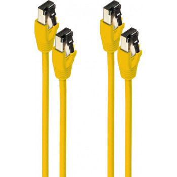 shiverpeaks Cat8.1 F/FTP Patchkabel, 7,5 m, Gelb