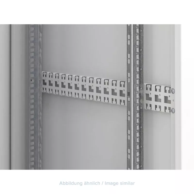 Triton 19-Zoll-Kabelmanagementleiste für Rahmen, 1000 mm tiefen Schrank, Grau