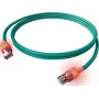 ZVK EasyLan Cat6a LED Patchkabel RJ45, geschirmt, 7,5 m, Türkis