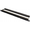 Getfort PGF-6UTP24-B7 Patchpanel UTP Cat.6, 24 Ports, 0,5U