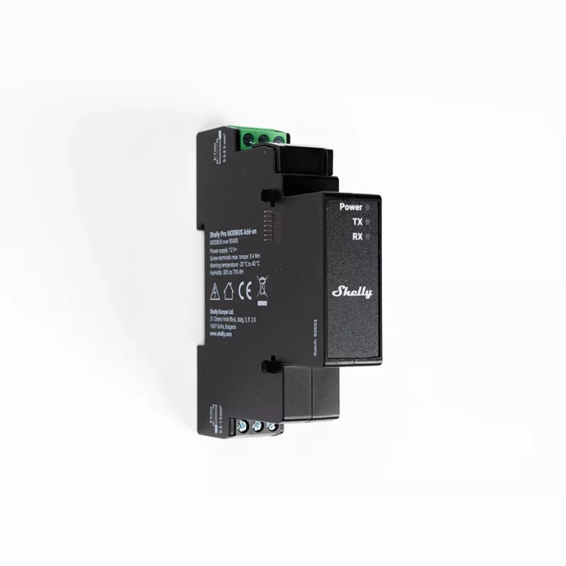 Shelly Pro Modbus Add-on RS485, DIN-Schienen-Zubehör