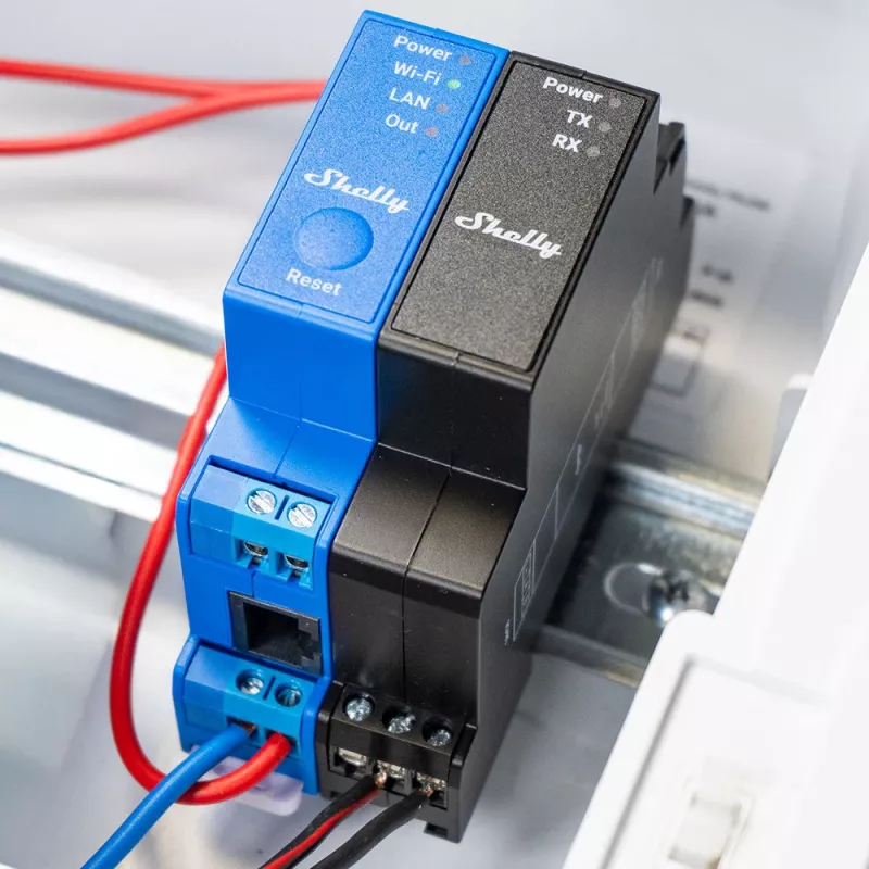 Shelly Pro Modbus Add-on RS485, DIN-Schienen-Zubehör