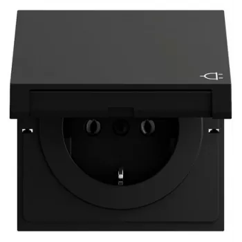 Gira 445474 SCHUKO-Steckdose KD, System 70, schwarz