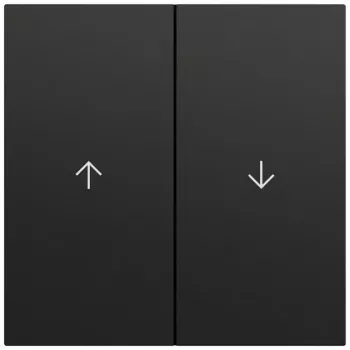 Gira 329474 Wippe 2-fach Pfeil, System 70, schwarz (lackiert)