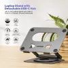 Unitek Laptop-Ständer mit abnehmbarem 5-in-1 USB-C-Hub - 2x USB-A 5Gbps, HDMI 4K@60Hz, RJ45, PD 100W (D1109CGY01)