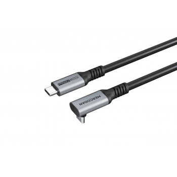 Mercodan Gewinkeltes USB-Kabel USB-C zu USB-C, 3 m