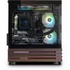 Thermaltake LCGS View 170WS Desktop-PC, Schwarz/Holz, Windows 11 Home