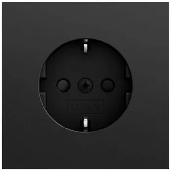 Gira System 70 SCHUKO-Steckdose SP, schwarz, 445374