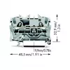 WAGO 2002-1201 Klemmenblock, 5,2 mm, 48,5 mm, 32,9 mm, 800 V
