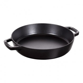 Zwilling Staub Gusseisen-Bratpfanne mit 2 Griffen, 26 cm, seidenmatt schwarz (40511-725-0)