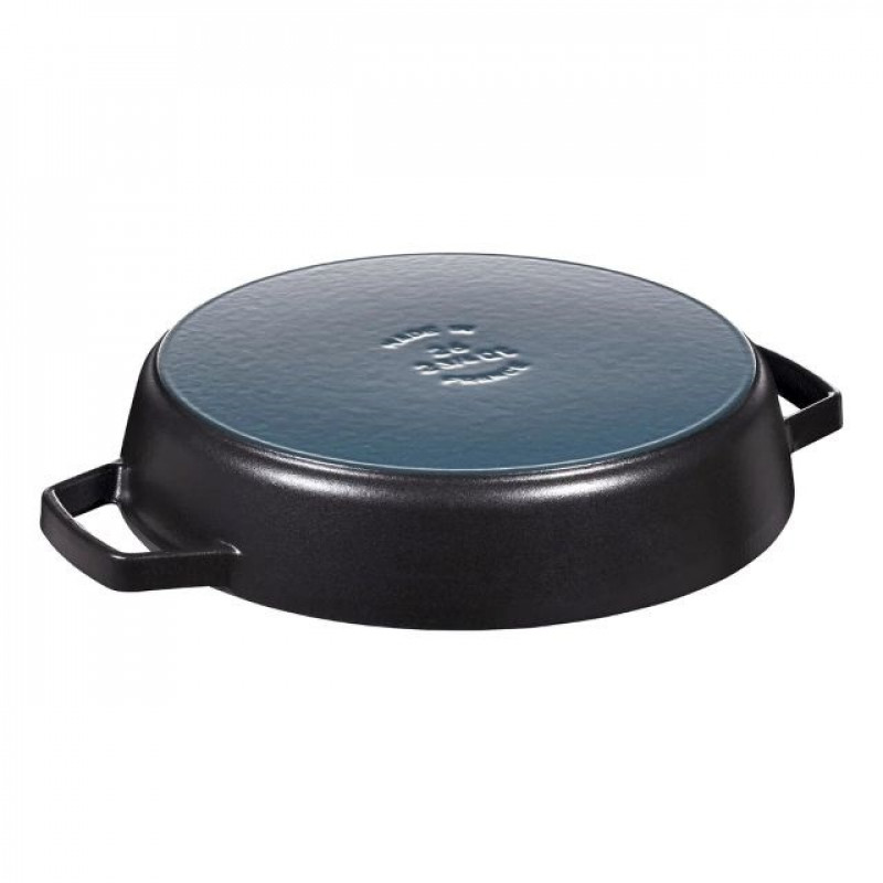 Zwilling Staub Gusseisen-Bratpfanne mit 2 Griffen, 26 cm, seidenmatt schwarz (40511-725-0)