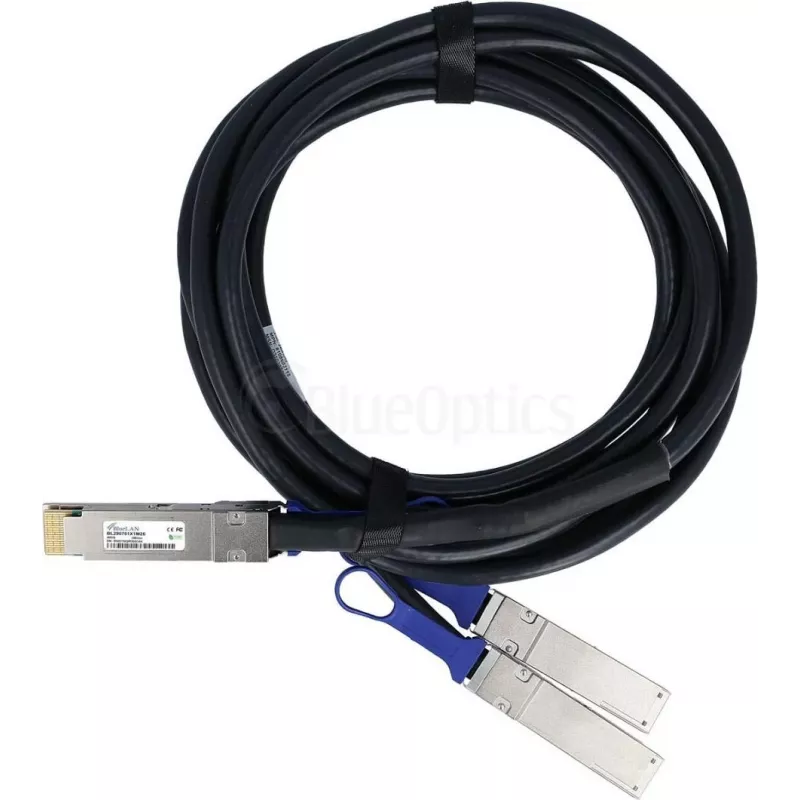 BlueLAN QSFP-DD auf 2x QSFP56 400G Breakout-DAC-Kabel, 1 m, Juniper 720-128728 kompatibel