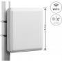 Delock WiFi 6 Antenne N Buchse 9 - 12 dBi Richtantenne Wand- und Mastmontage Außenbereich Weiß