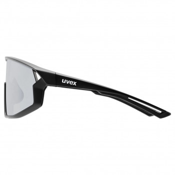 Uvex Skyryse Fahrradsonnenbrille, Schwarz Matt / Silber