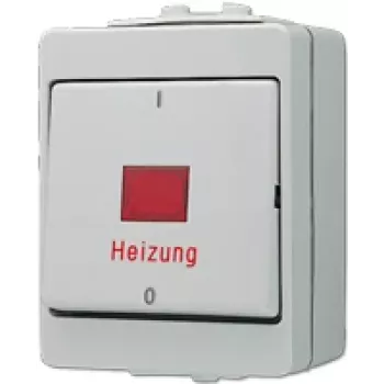 Jung 603 HW 3-poliger Schalter, Weiß