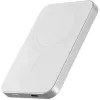 Nevox Magnetische Wireless Powerbank Qi2, 5000 mAh, Silber/Weiß
