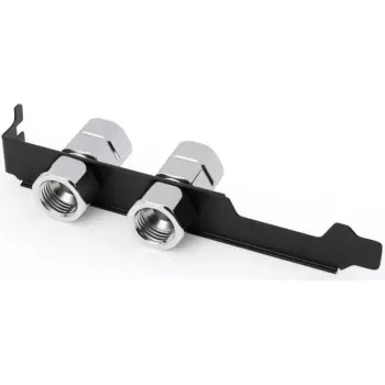 Alphacool ES PCIe-Slotblende 2x G1/4 IG und Kabeldurchführung