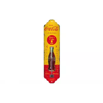 TFA Dostmann NOSTALGIC ART Coca Cola Thermometer Gelb, Rot