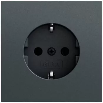GIRA 418873 SCHUKO Steckdose System 70, Anthrazit