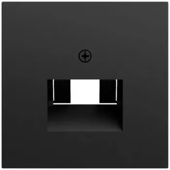 GIRA 027074 Abdeckung UAE/IAE + Netzwerk, System 70, schwarz
