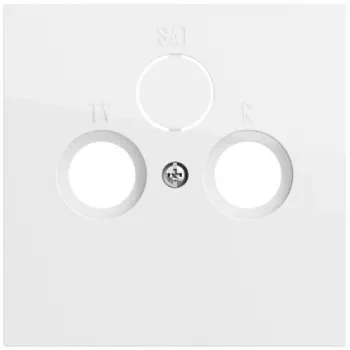 Gira System 70 Koaxial-Antennenanschlussdose, Reinweiß (086970)