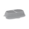 Stefanplast Futtertrog Break 11 0,4+0,4L 28x17x6cm sortiert grau/blau