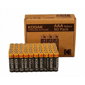 Kodak XTRALIFE AAA LR3 Alkalibatterien, 60er-Pack