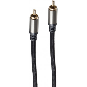 shiverpeaks BS20-40155 Cinch-Audiokabel, RCA-Stecker – RCA-Stecker, vergoldete Kontakte, 1,5 m, schwarz