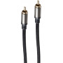shiverpeaks BS20-40155 Cinch-Audiokabel, RCA-Stecker – RCA-Stecker, vergoldete Kontakte, 1,5 m, schwarz
