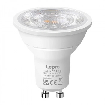 Lepro 200086-WW-EU-5 LED-Lampe GU10, 3,3 W, Warmweiß, 5 Stk.