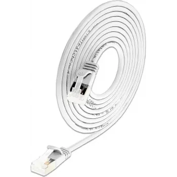 Wirewin Slim Cat6a Light Patchkabel, rund, U/FTP, Ø 3,8 mm, Weiß (PKW-LIGHT-STP-K6A 0.15 WS)