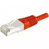 Exertis Connect Cat6a F/UTP Patchkabel RJ45 mit Slim Boot, 2 m, Rot (859535)