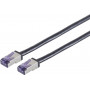 Shiverpeaks Cat6a S/FTP Patchkabel RJ45, 0,15 m, Schwarz