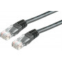 Secomp Cat6 U/UTP Patchkabel RJ45, 1 m, Schwarz