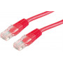 Secomp Cat6 U/UTP Patchkabel RJ45, 0,5 m, Rot