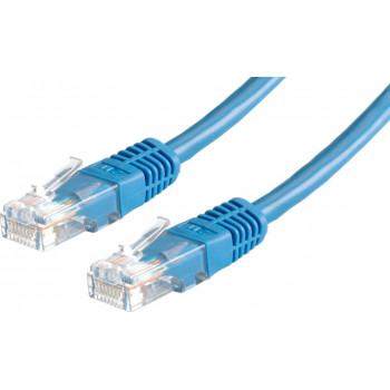 Secomp Cat6 U/UTP Patchkabel RJ45, 0,5 m, Blau