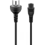 Goobay Netzkabel, 2 m, Schwarz (30857)