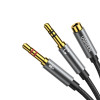 UGREEN UV140 AUX 3,5 mm Audio-Splitter-Kabel – Schwarz/Grau