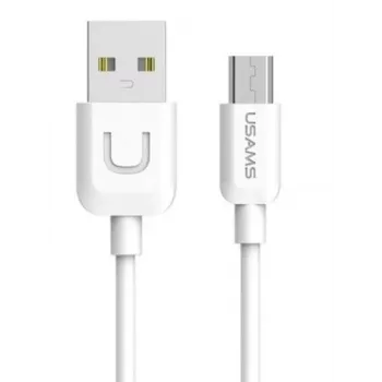 USAMS US-SJ098 U-Turn Micro-USB auf USB Daten- und Schnellladekabel, 2 A, 1 m, Weiß
