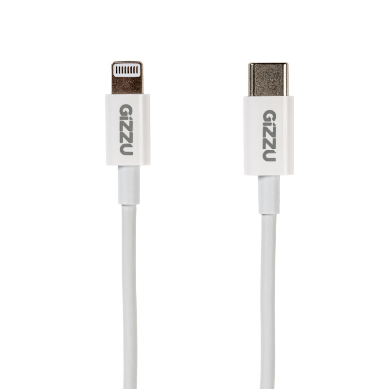 Gizzu USB-C auf Lightning Kabel, 1,8 m, 27 W PD, Weiß (GCPU2L18)