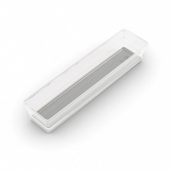 KIS Sistemo Organizer 4 Schubladen-Organizer, 30 x 7,5 x 5 cm, Transparent/Hellgrau