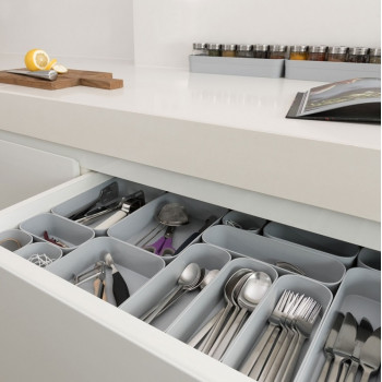 Curver Infinity Recycled Aufbewahrungsbox L 30x8x5 cm, grau