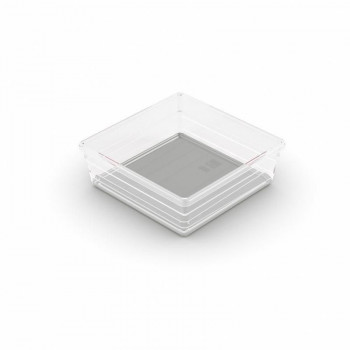 KIS Box Sistemo Organizer 6 15 x 15 x 5 cm transparent/hellgrau