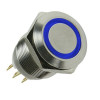 Lamptron Vandalismustaster / Schalter 16mm - Silverline - blau