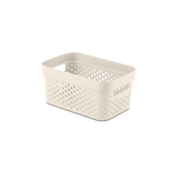 Curver Infinity Recycled Box 4,5 l, 27x19x12 cm, Weiß (Oasis White)
