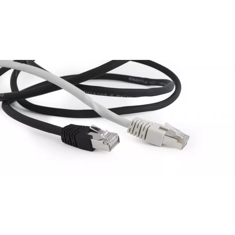 Gembird Cat6a S/FTP Patchkabel RJ45, 2 m, Schwarz, LSZH