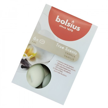 Bolsius True Scents Duft-Teelichter, Vanille, 6 Stk.