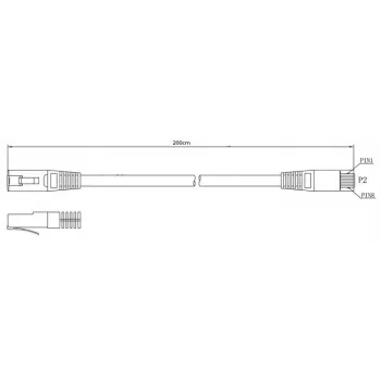 Lanberg Cat6 F/UTP Patchkabel RJ45, 2 m, Weiß
