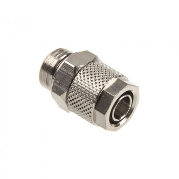 Innovatek Anschluss gerade G1/4 Zoll Innengewinde auf 10/8mm - silber