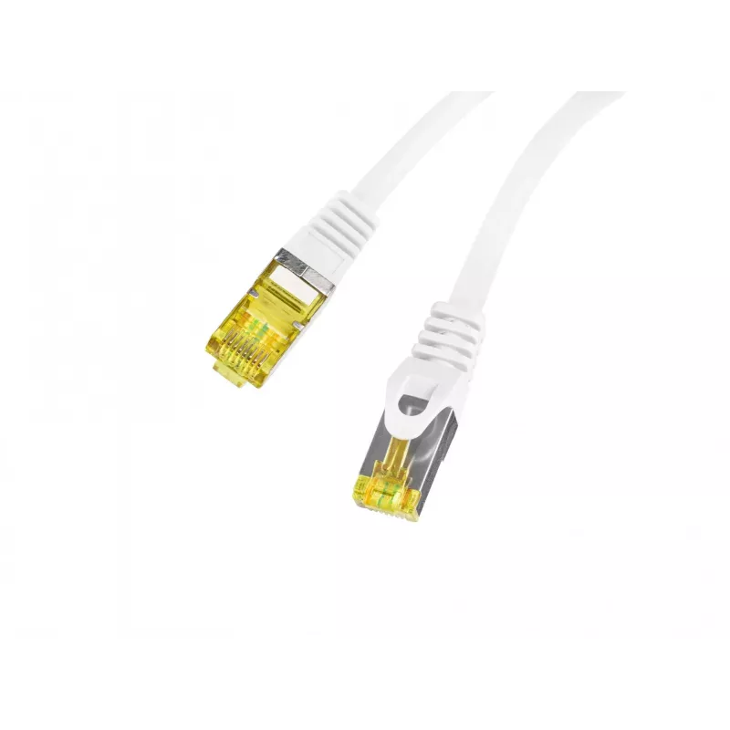 Lanberg Cat6a S/FTP Patchkabel RJ45, 0,5 m, weiß, LSZH, Kupfer